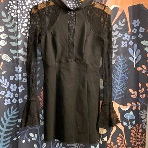 Free People Black Lace Dress - Sm